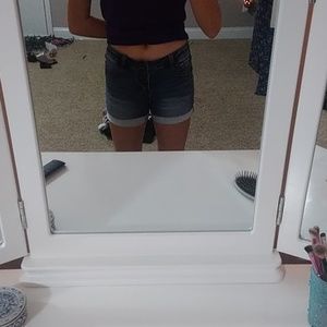 Blue jean shorts
